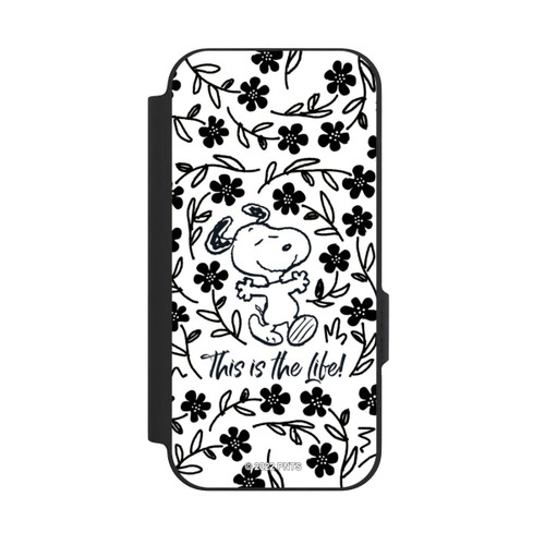 Google Pixel 9a NIVOflip Snoopy schwarz und weiß This Is The Life