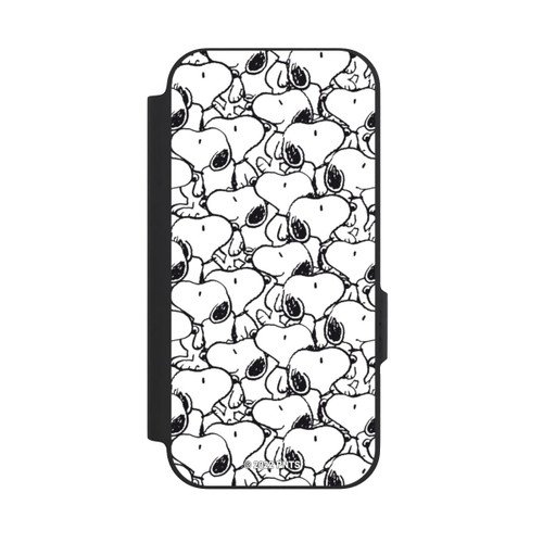 Google Pixel 9a NIVOflip Snoopy Muster Schwarz und Weiß