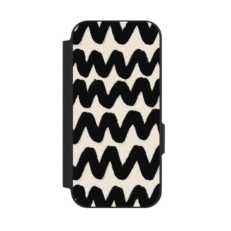 Pixel 9a NIVOflip Vagues Noires Pattern