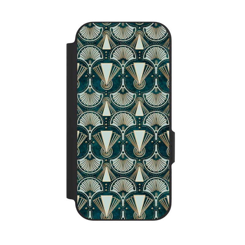 Pixel 9a NIVOflip Art Deco Green Pattern