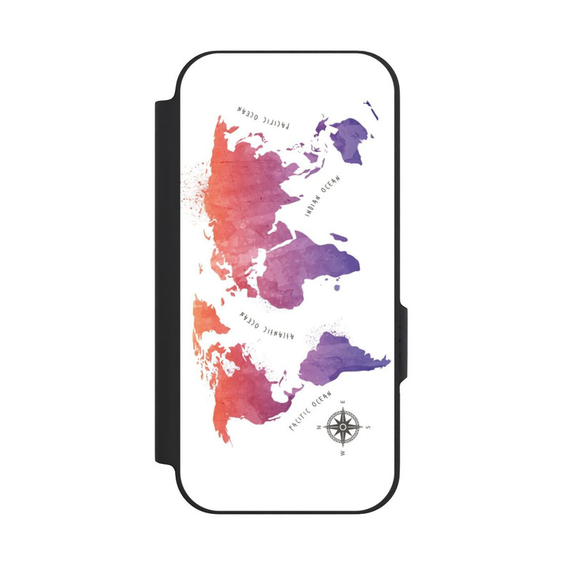 Pixel 9a NIVOflip Worldmap (Watercolor) white