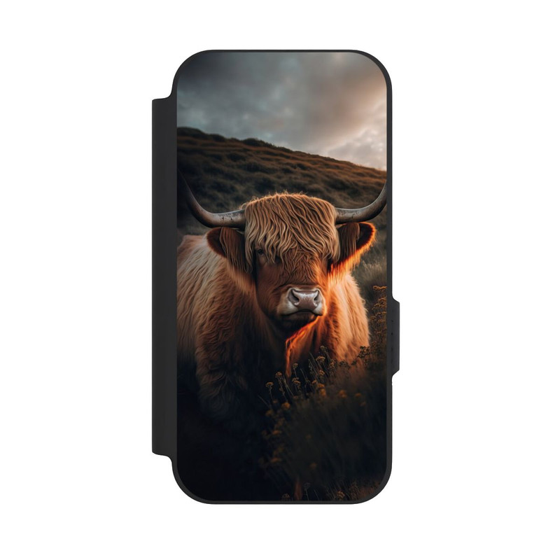 Pixel 9a NIVOflip Vache Highland avec de grandes cornes avec IA
