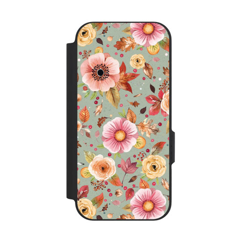 Google Pixel 9a NIVOflip Herbstblumen Weiches Grün