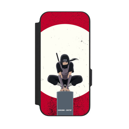 Google Pixel 9a NIVOflip Itachi Uchiha Symbol Roter Hintergrund