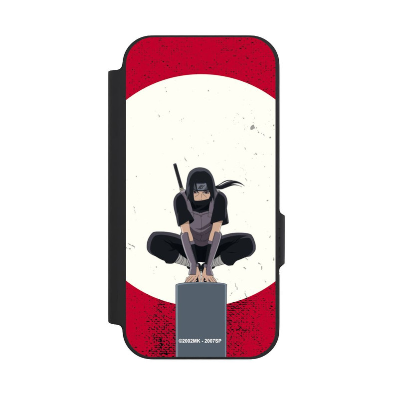 Pixel 9a NIVOflip Symbole Itachi Uchiha fond rouge