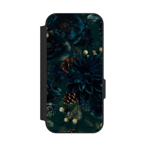 Google Pixel 9a NIVOflip Blumenmuster Grün und Blau