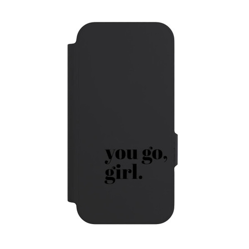 Google Pixel 9a NIVOflip You Go Girl Schwarz Transparent