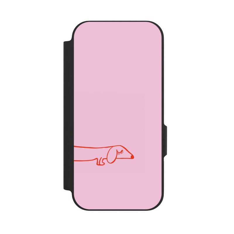 Pixel 9a NIVOflip Dachshund Illustration Pink