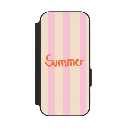 Google Pixel 9a NIVOflip Summer- Rosa und Orange Streifen Hintergrund