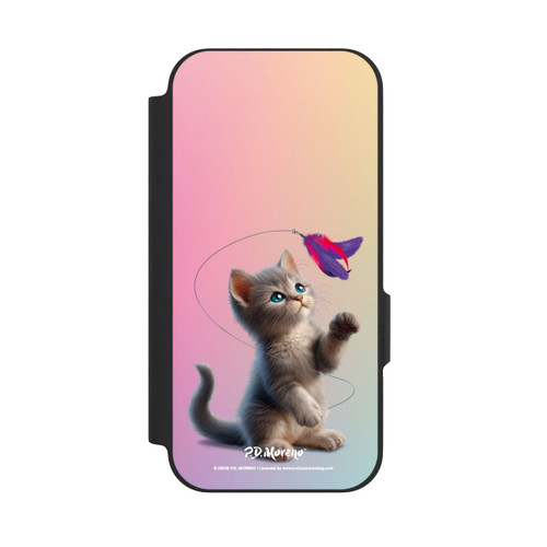 Google Pixel 9a NIVOflip Playing Cat with Feather