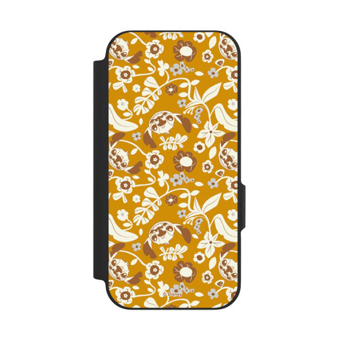 Google Pixel 9a NIVOflip Stitch Floral Mustard Pattern
