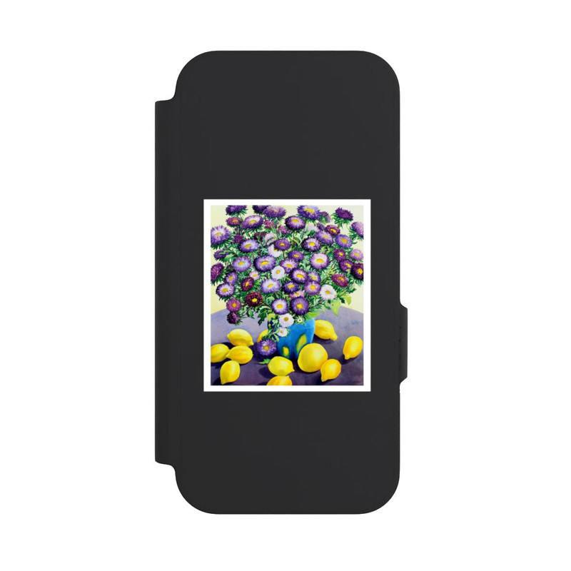Pixel 9a NIVOflip Purple Asters and Lemons by Christopher Ryland