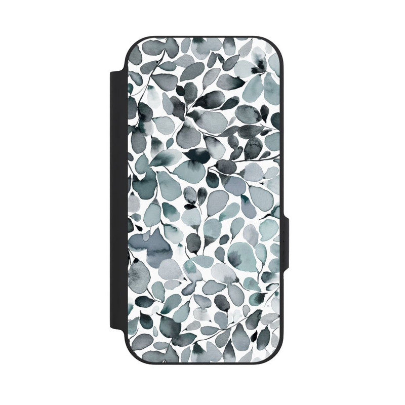 Pixel 9a NIVOflip Eukalyptus Aquarell Blätter Grau