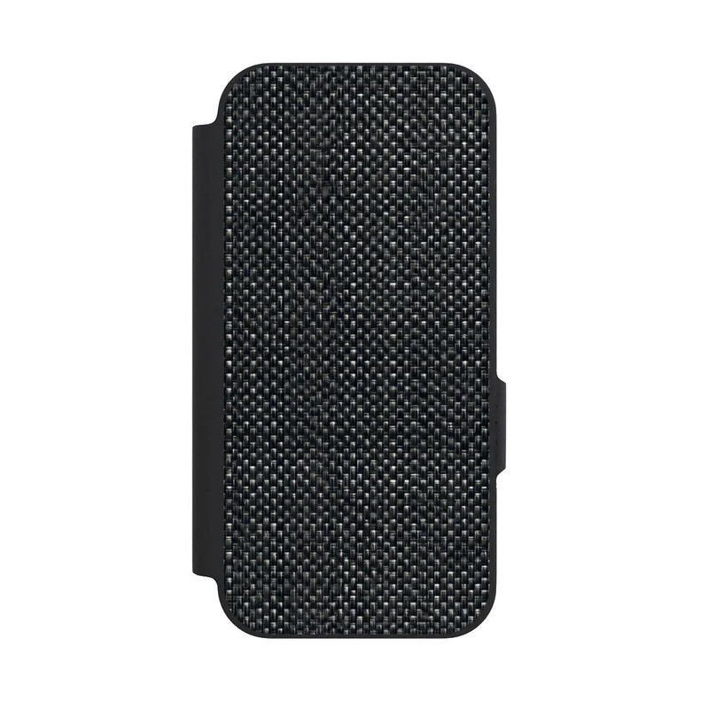 Pixel 9a NIVOflip Tissu Noir Abstrait