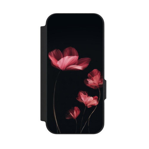 Google Pixel 9a NIVOflip Burgunder Blüten schwarz