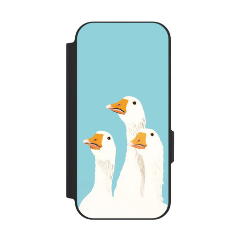 Google Pixel 9a NIVOflip Three Geese Light Blue with AI