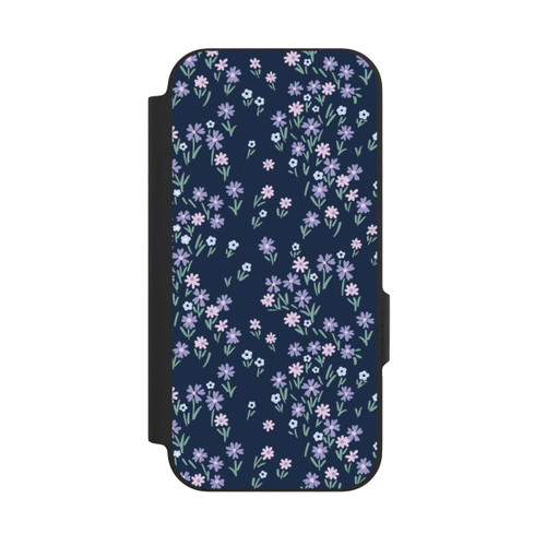 Google Pixel 9a NIVOflip Dark Blue Floral Theme