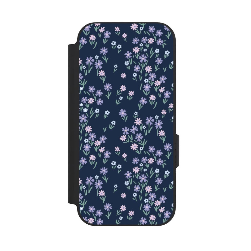 Pixel 9a NIVOflip Dark Blue Floral Theme