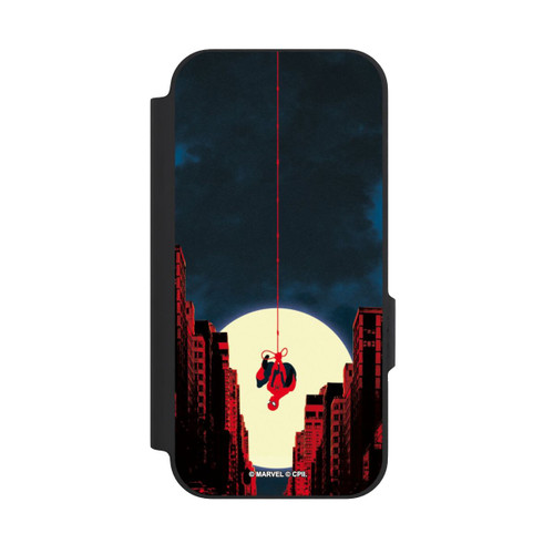 Google Pixel 9a NIVOflip Spider-Man Marvel between Skyscrapers