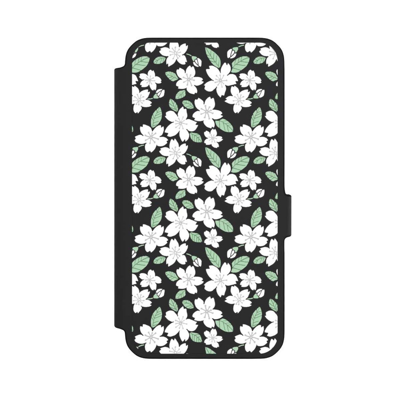 Galaxy A56 5G NIVOflip Weisse Blüten ohne Hintergrund