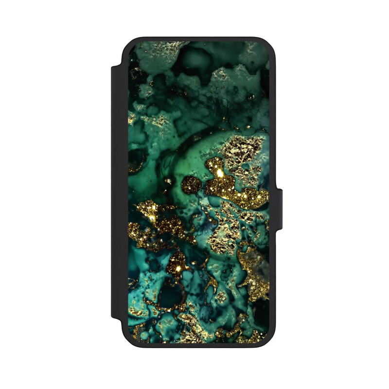 Galaxy A56 5G NIVOflip Cyan Glitzer Marmorlook