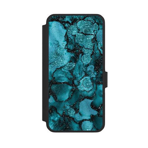 Samsung Galaxy A56 5G NIVOflip  Blauer Glitzerlook