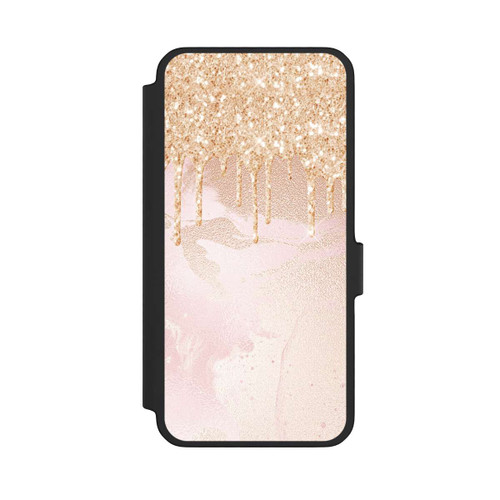 Samsung Galaxy A56 5G NIVOflip Rosegold Glitter Droplet Look