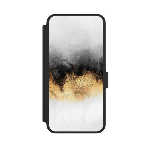 Samsung Galaxy A56 5G NIVOflip Grauer Himmelstaub Golddruck