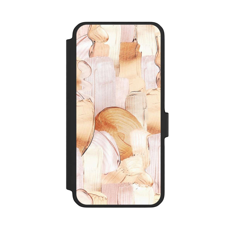 Galaxy A56 5G NIVOflip Weiß/Gold Pinsel Muster