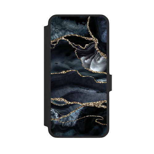Samsung Galaxy A56 5G NIVOflip Or marbré foncé Aspect pailleté