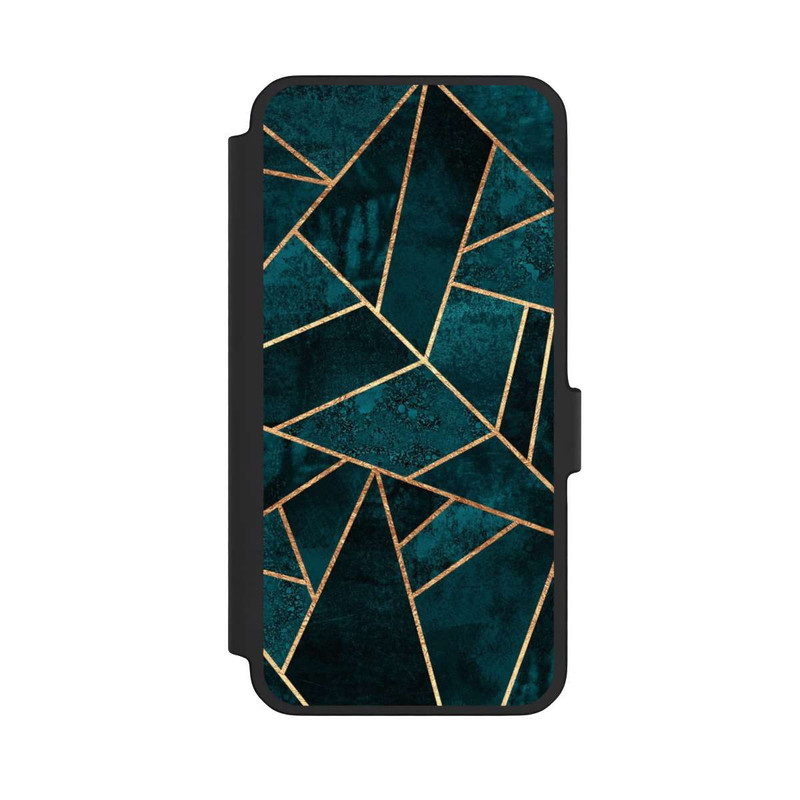 Galaxy A56 5G NIVOflip Tief Blaugrün Stein Gold Druck
