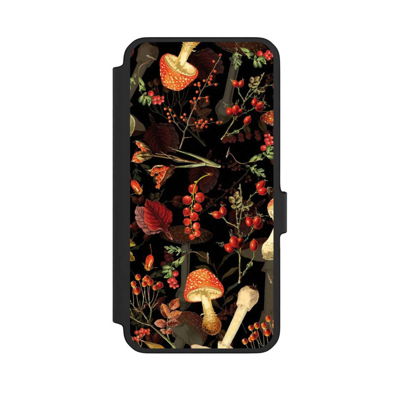 Galaxy A56 5G NIVOflip Mushroom Pattern Black