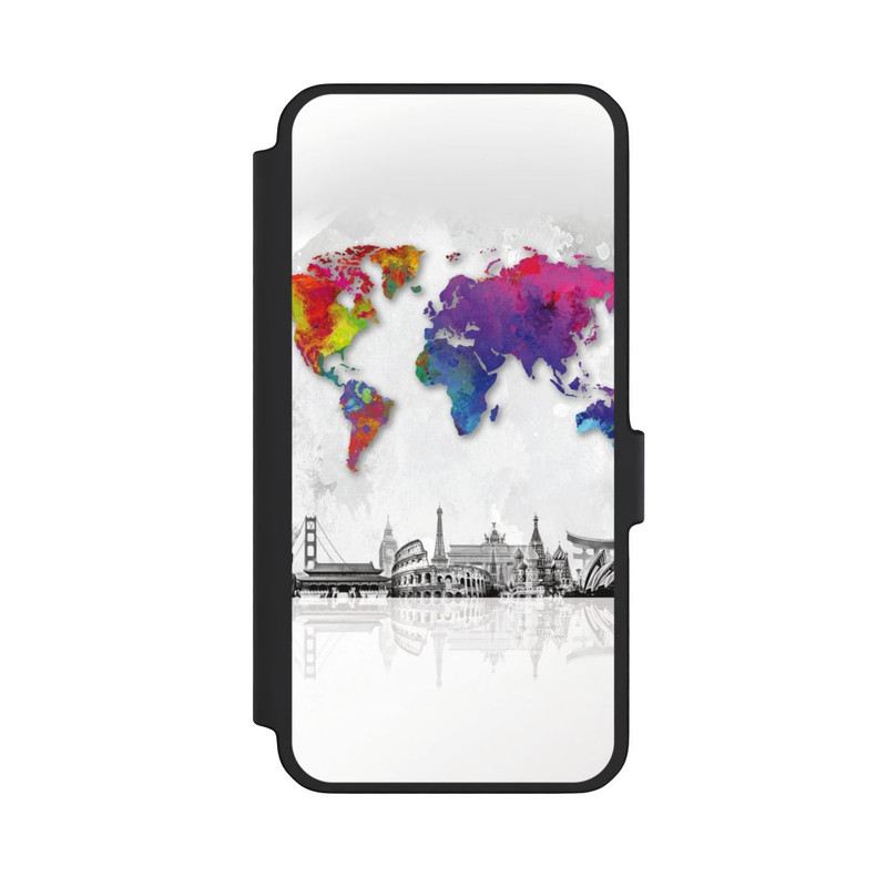 Galaxy A56 5G NIVOflip Carte du monde avec l'horizon