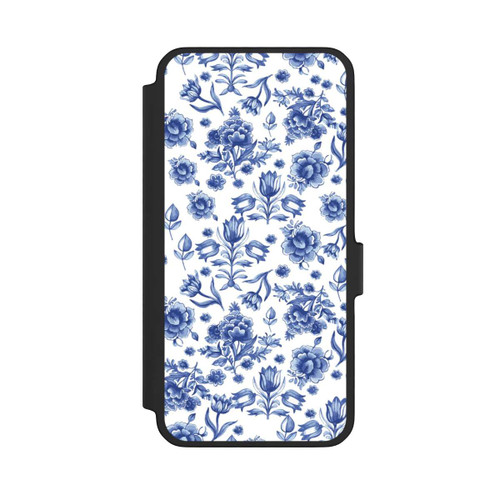 Samsung Galaxy A56 5G NIVOflip Blaues Blumenmuster