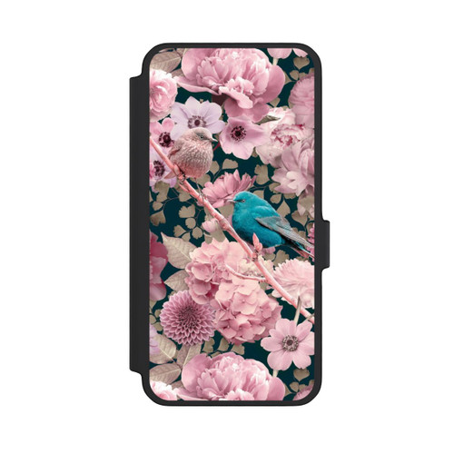 Samsung Galaxy A56 5G NIVOflip Sparrows in Pink Flower Pattern
