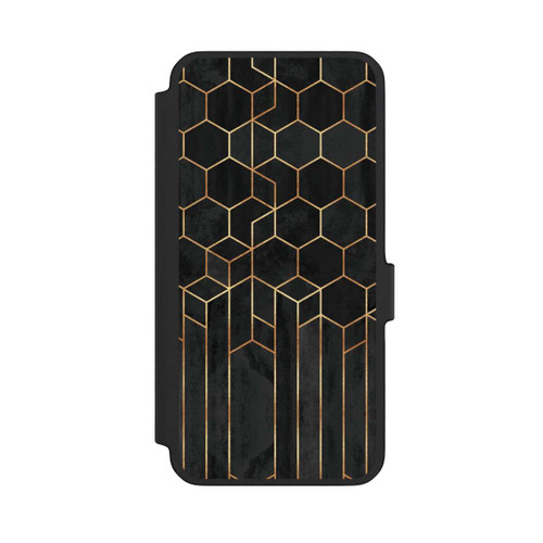 Samsung Galaxy A56 5G NIVOflip Schwarze Sechsecke