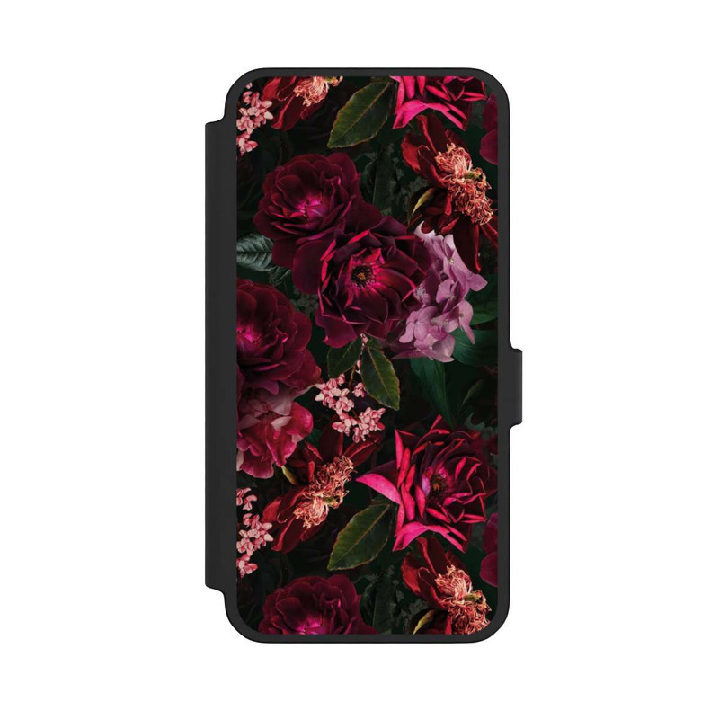 Galaxy A56 5G NIVOflip Fleurs rouge foncé et roses