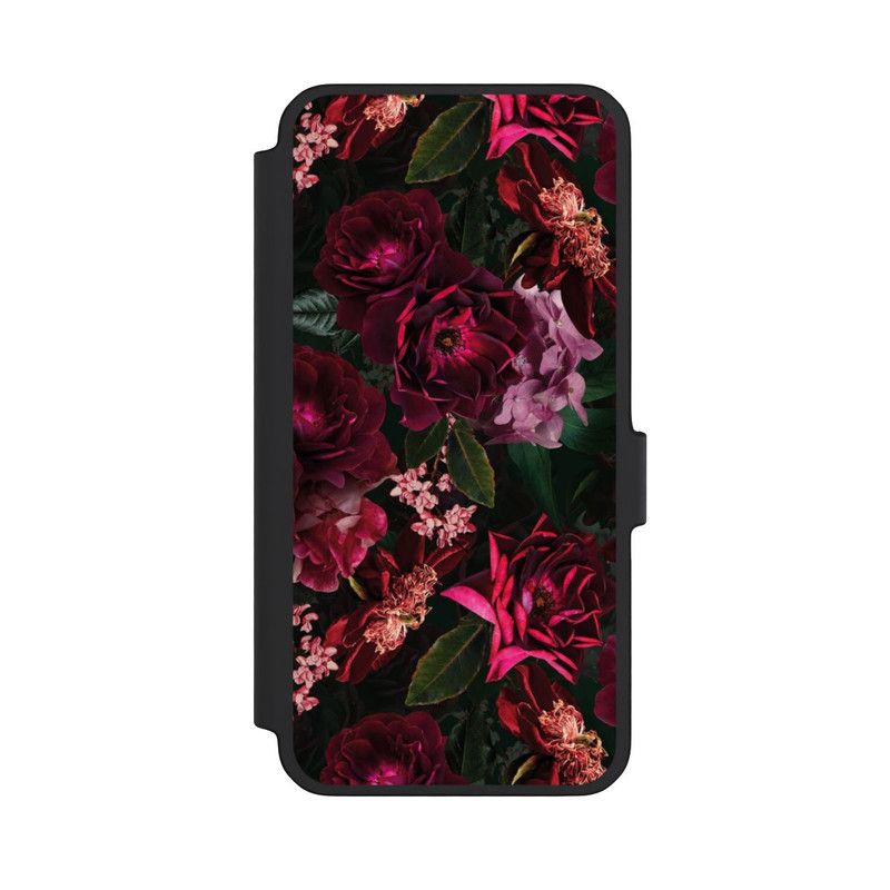 Galaxy A56 5G NIVOflip Fleurs rouge foncé et roses