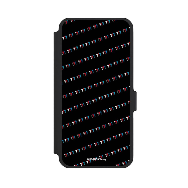 Galaxy A56 5G NIVOflip Drei Fragezeichen Muster Schräg