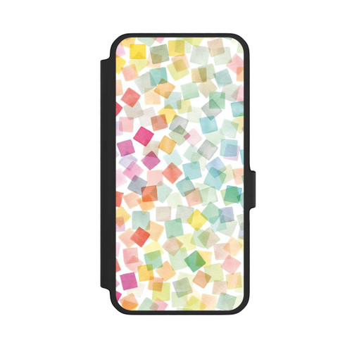 Samsung Galaxy A56 5G NIVOflip Confettis Plaids Géométriques Arc-en-ciel