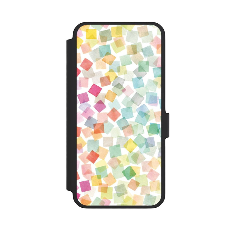 Galaxy A56 5G NIVOflip Konfetti geometrische Plaids Regenbogen