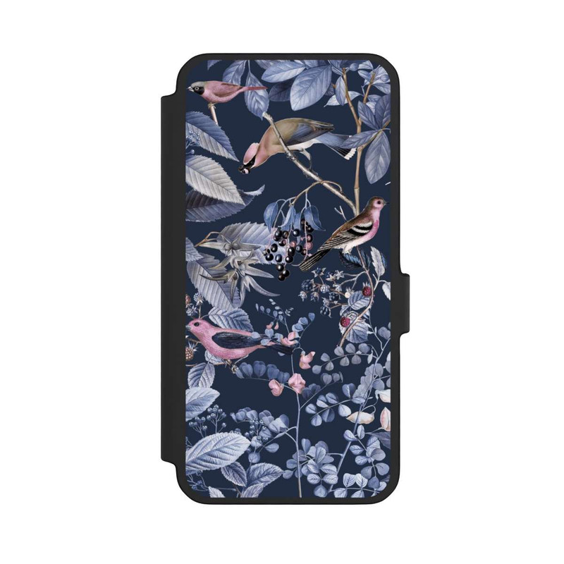 Galaxy A56 5G NIVOflip Oiseaux et Baies Bleu
