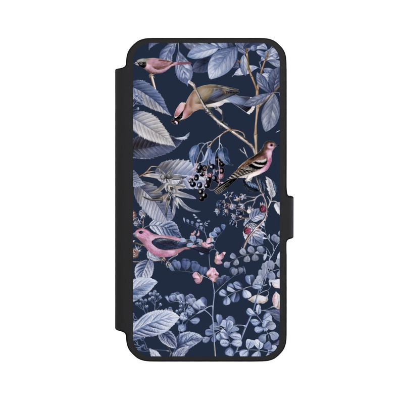 Galaxy A56 5G NIVOflip Vögel und Beeren blau