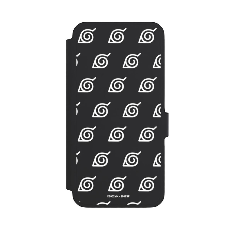 Galaxy A56 5G NIVOflip Konoha Pattern Blanc sur Fond Transparent