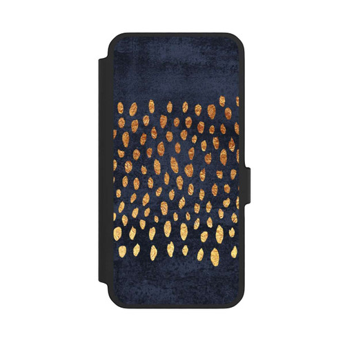 Samsung Galaxy A56 5G NIVOflip Muster Gold und Marine
