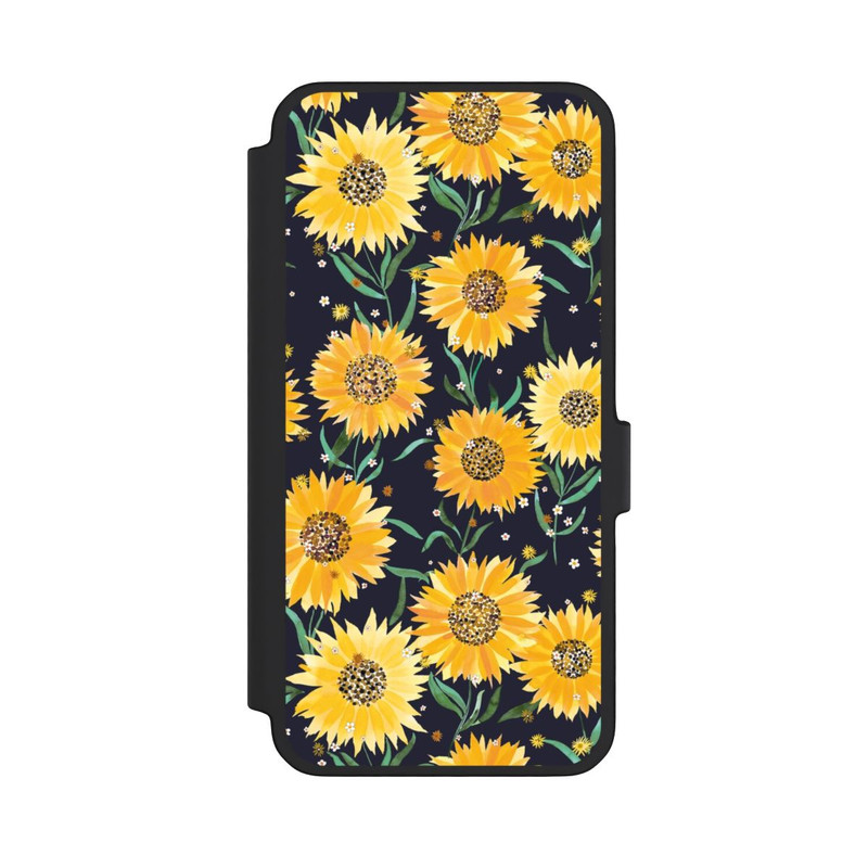 Galaxy A56 5G NIVOflip Sonnenblumen schwarz