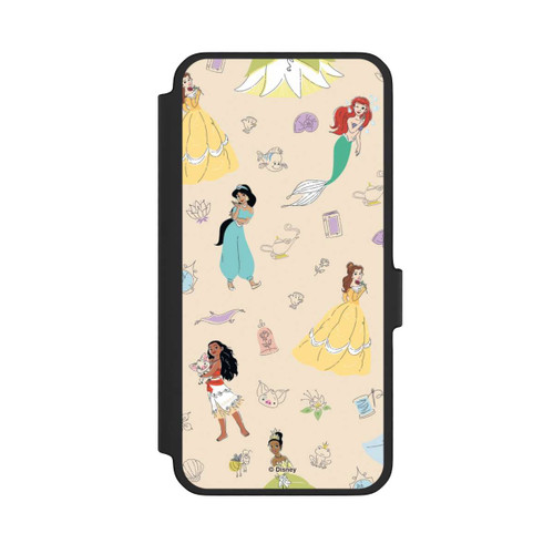 Samsung Galaxy A56 5G NIVOflip Princess Pattern Beige Disney Princess