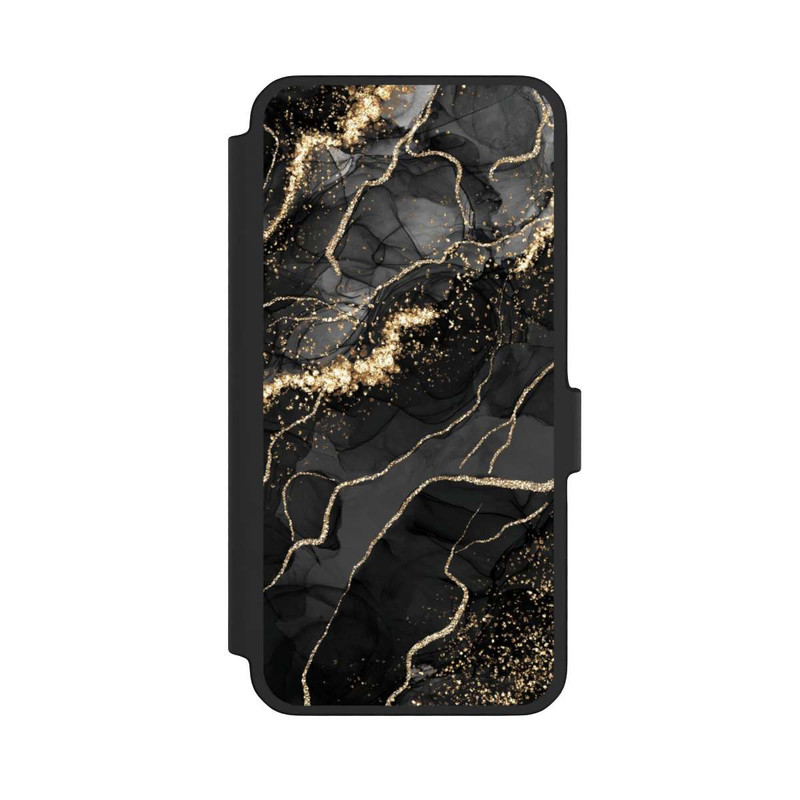 Galaxy A56 5G NIVOflip Look Spirales de Marbre Sombre & Or