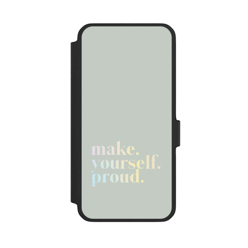 Samsung Galaxy A56 5G NIVOflip Make Yourself Proud Quote-Mint and Gradient