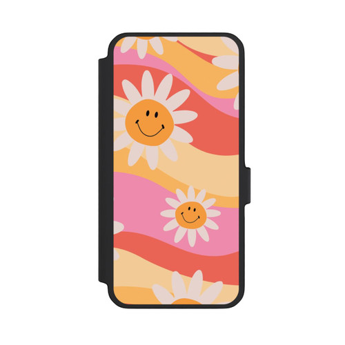 Samsung Galaxy A56 5G NIVOflip Retro Smiles Orange Colorful